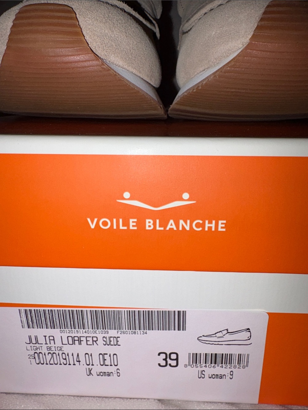 NWT VOILE BLANCHE Julia Hybrid Loafer Sneaker in Light Beige - Picture 7 of 13